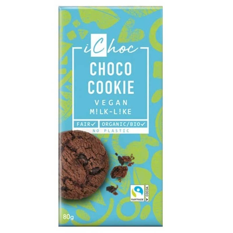 Tablette Chocolat Choco Cookie 80Gr ICHOC