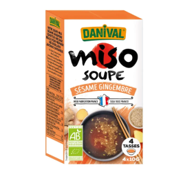 Miso Soupe Sésame Gingembre 4*10G Danival