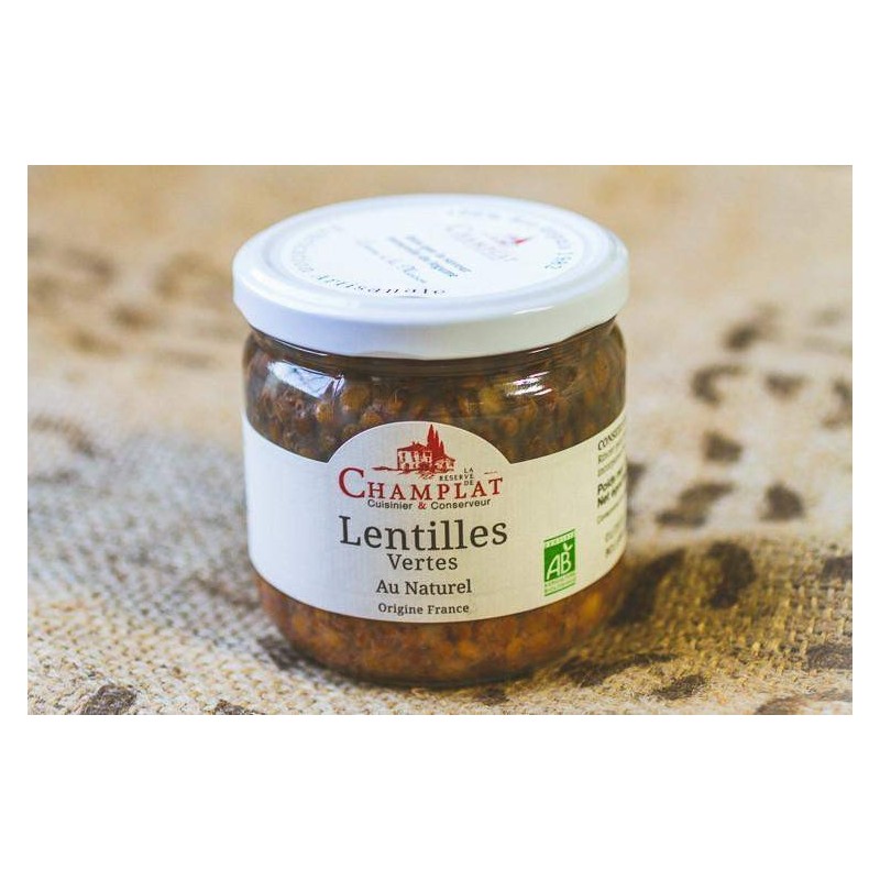 Lentilles Vertes Au Naturel 240G RESERVE DE CHAMPLAT