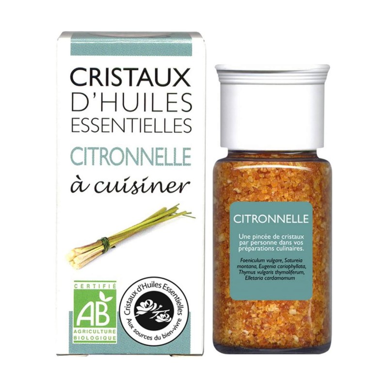 Cristaux Huile Essentielle Citronnelle Aromandise