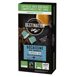 Capsule Cafe Decafeine X10 Bio Destination