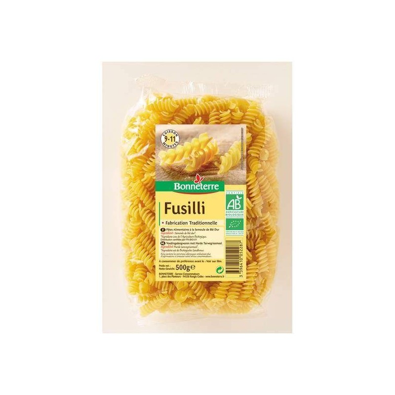 Fusilli (Torsade) Blanche 500G Bonneterre