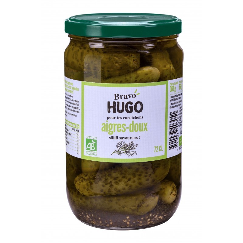 Cornichon Aigre-Doux Aneth 72Cl BRAVO HUGO