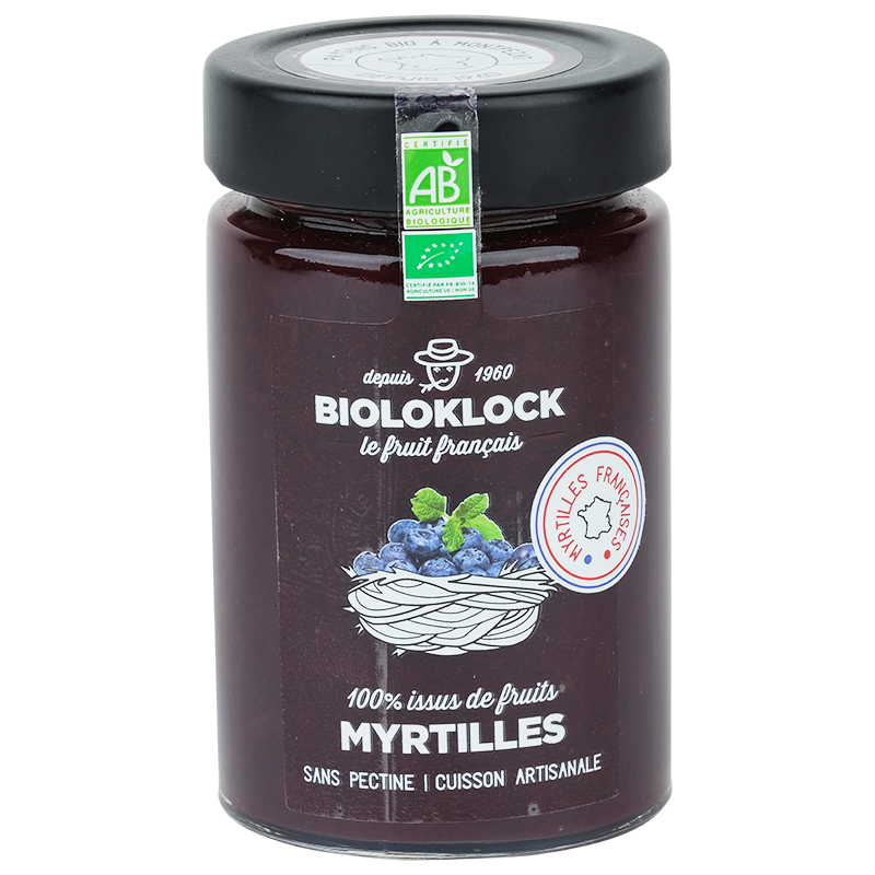 100% Issus De Fruits Myrtille France 210G BIOLO'KLOCK