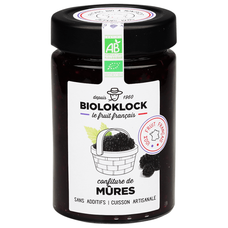 Confiture Mure France 230G BIOLO'KLOCK