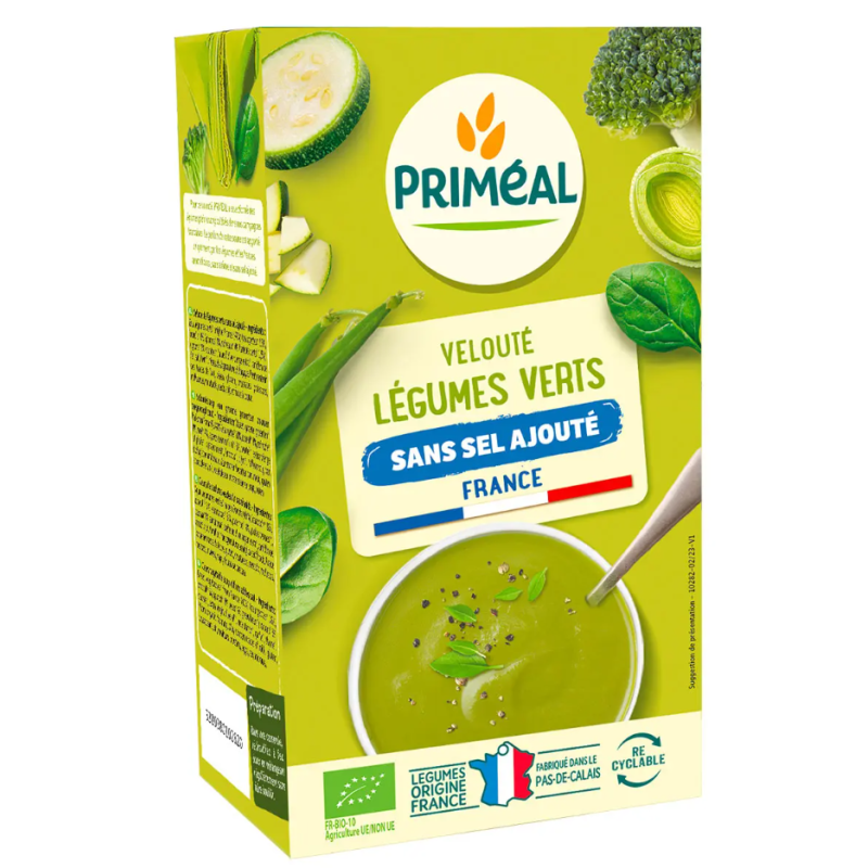 Veloute Legumes Verts Sans Sel Ajoute 1L Priméal