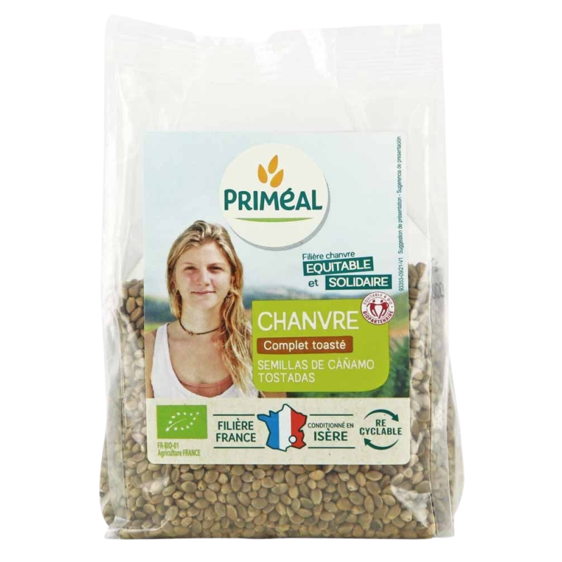 Graines De Chanvre Toastees 100% France 200G Priméal