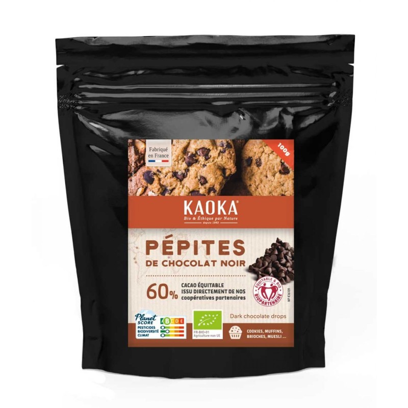 Pepites De Chocolat Noir 60% 100G Kaoka