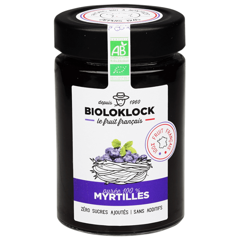 Puree De Myrtille France 190G BIOLO'KLOCK