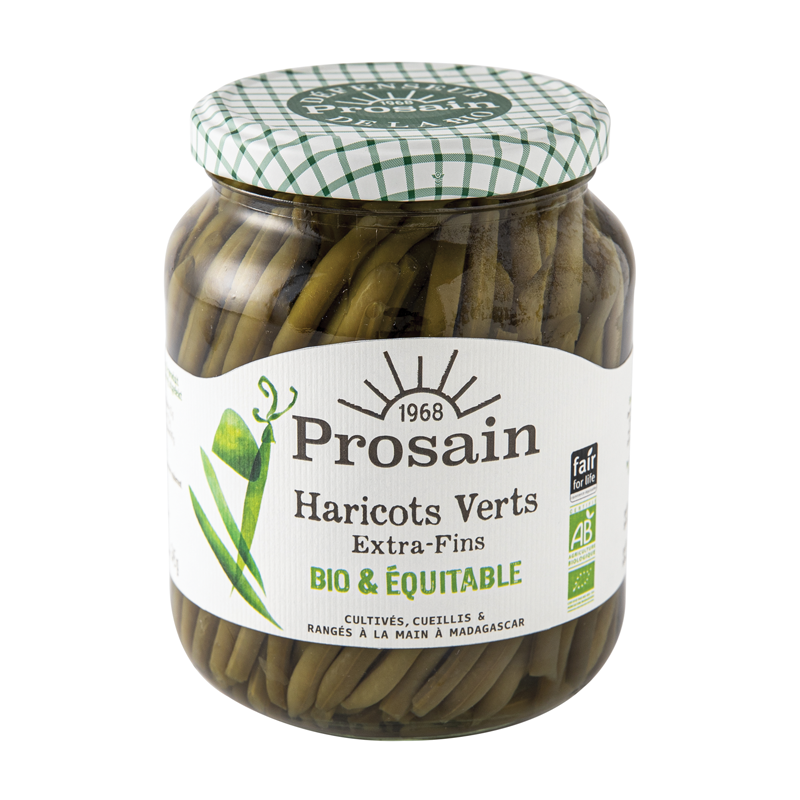 Haricots Verts Extra-Fins Bio & Equitables 660G Prosain