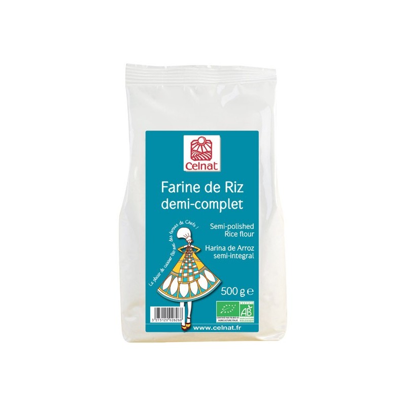 Farine De Riz Demi-Complet 500G Celnat