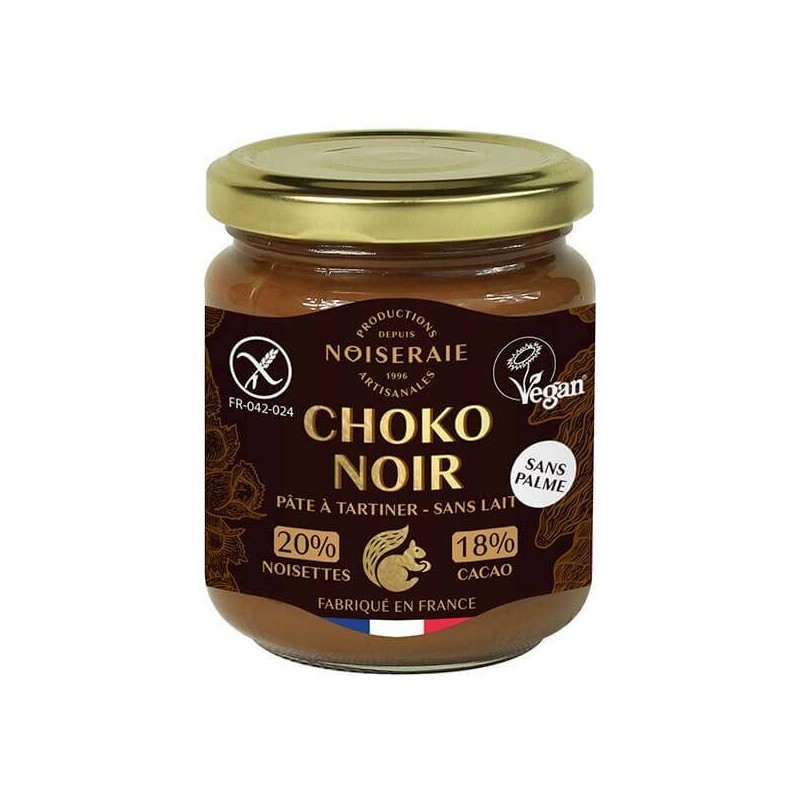Pate A Tartiner Choco Noir Sans Lait 300G NOISERAIE