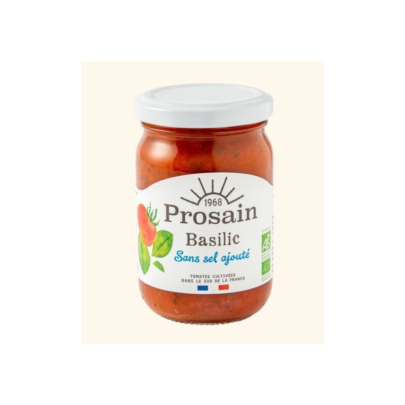 Sauce Tomate Basilic Hyposodee 200G Prosain