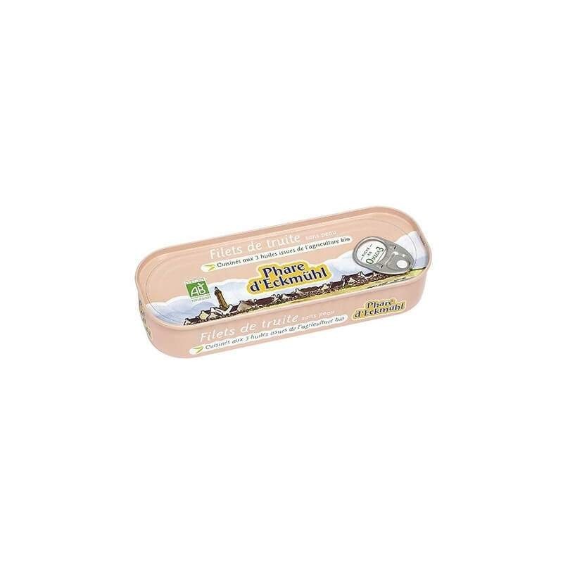 Filets De Truite Huile Olive Citron 130Gr Phare d'Eckmühl