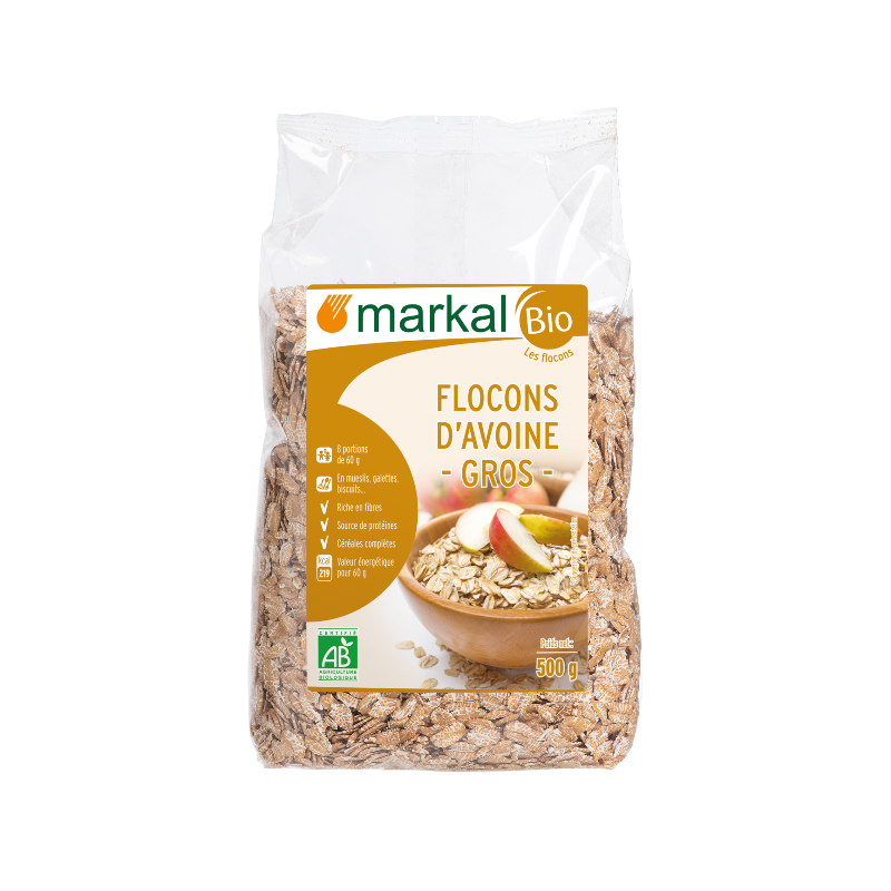 Flocons Avoine Gros 500G Markal