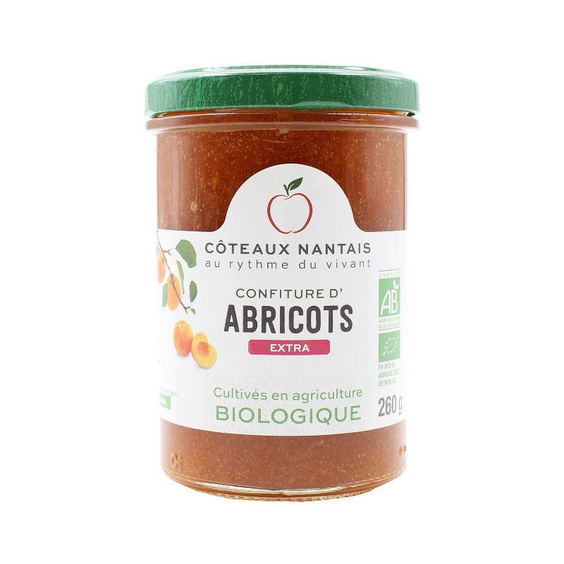 Confiture Abricot Extra 260Gr Côteaux Nantais