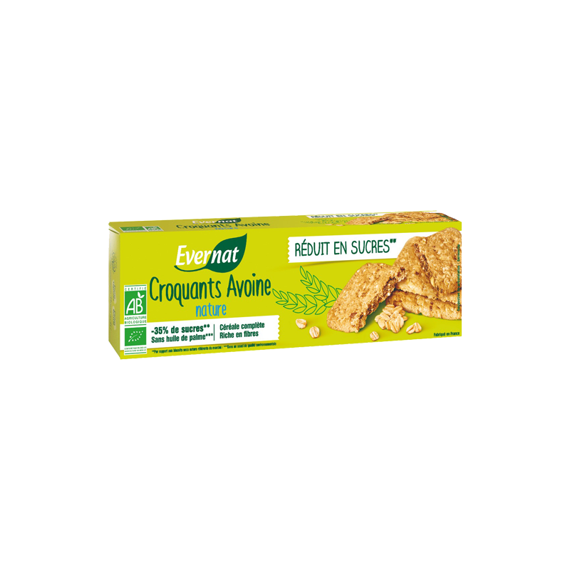 Croquant Avoine Nature 130G Evernat