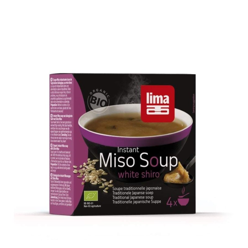 Soupe Miso White Shiro Instantanee 4X15G Lima