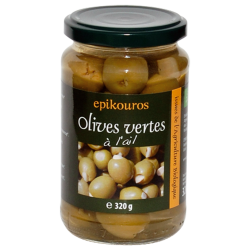 Olives Vertes Ail 320G EPIKOUROS