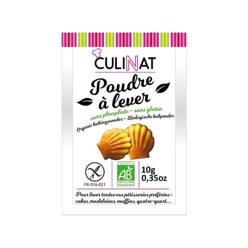 Poudre A Lever Sans Gluten Sans Phosphate 8X10G CULINAT