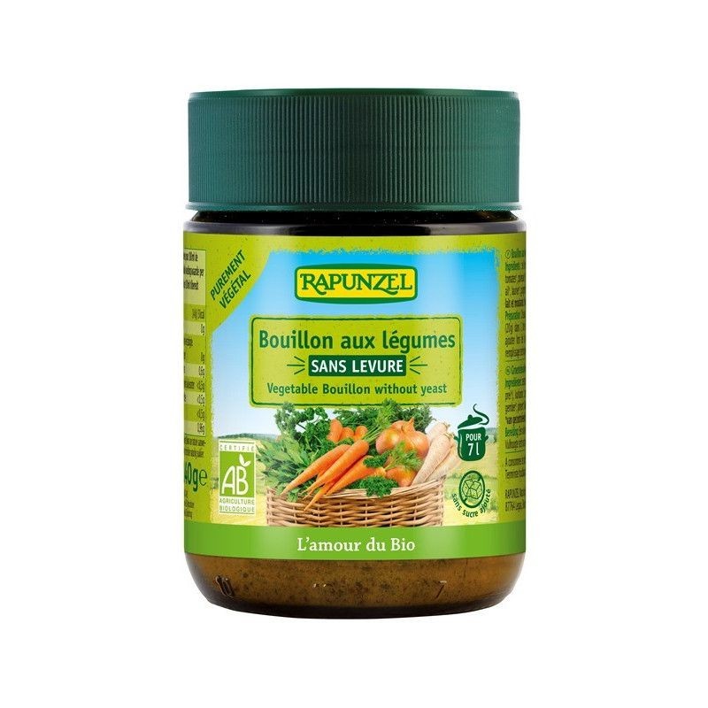Bouillon Aux Légumes Sans Levure, En Poudre 140G Rapunzel