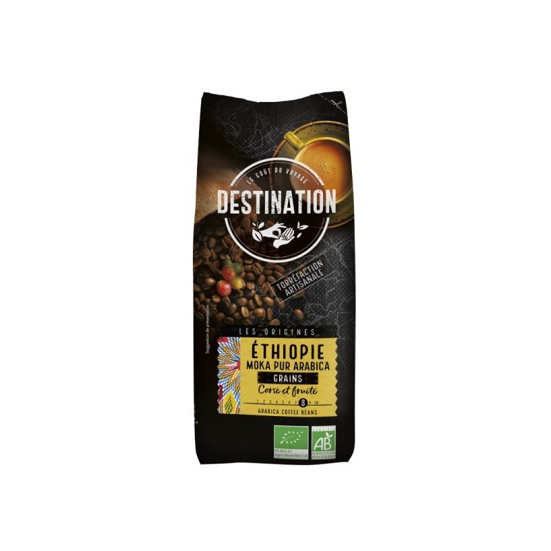 Cafe Grains Moka Pur Arabica Fair 500Gr Destination