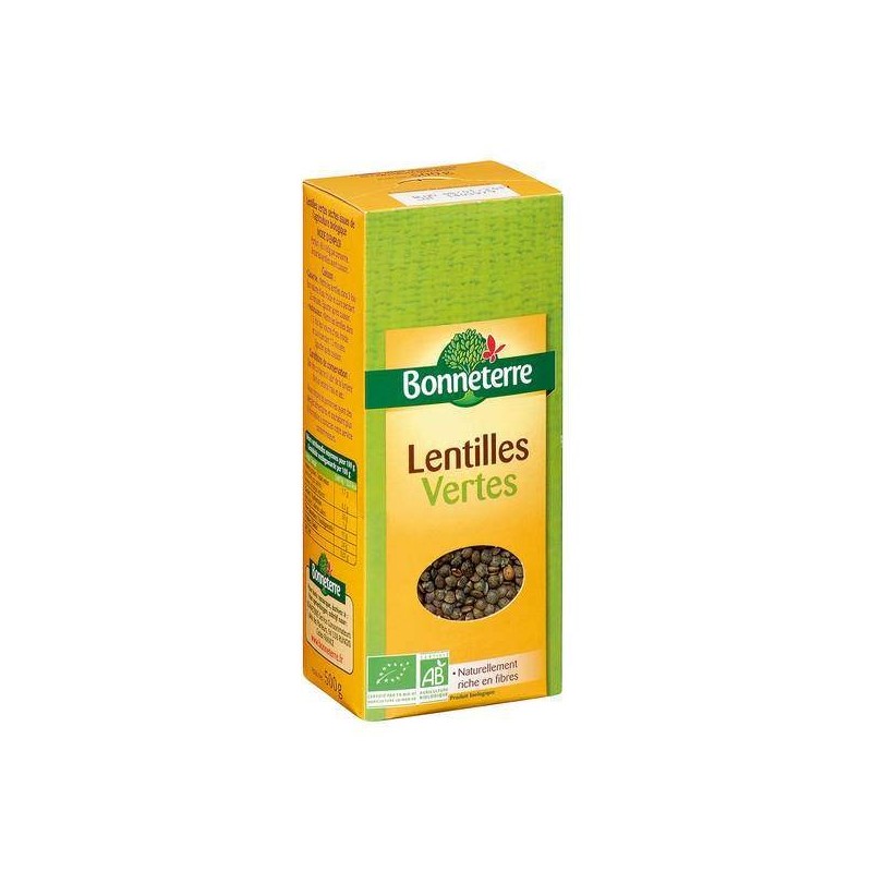 Lentilles Vertes De Pays Bio 500G Bonneterre