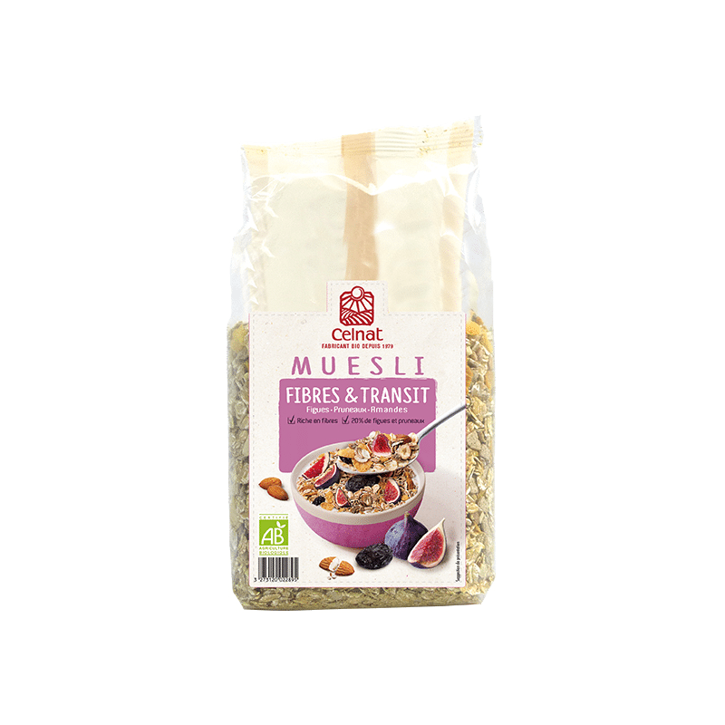 Muesli Fibres & Transit 375G Celnat