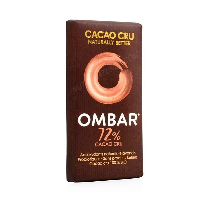 Chocolat Cru Vegan 72% Cacao 35G OMBAR