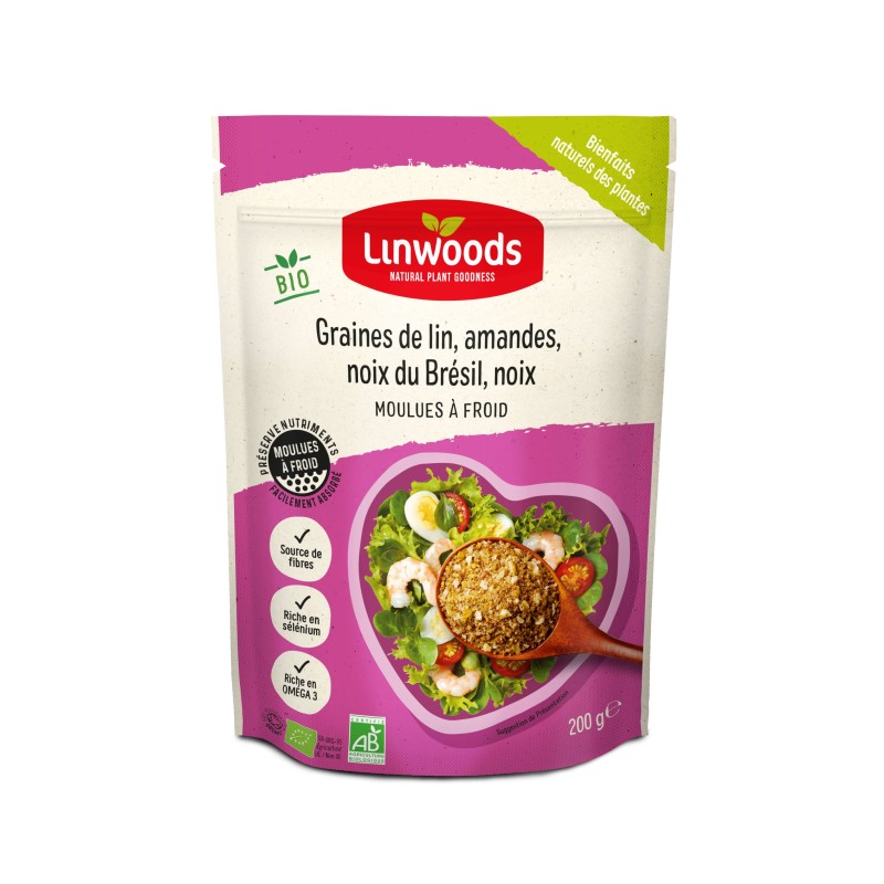 Graines Lin Amandes Noix Du Bresil Noix LINWOODS