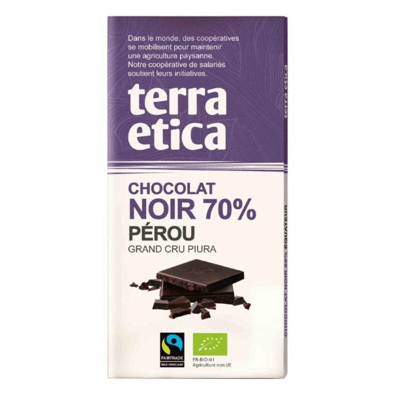 Chocolat Noir Perou 100G terra etica