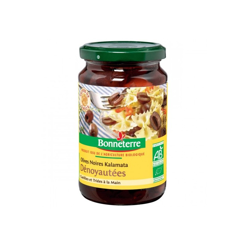 Olives Noires Kalamata Entieres 200G Bonneterre