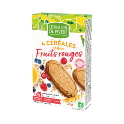 P'Tit Dej Cereales Et Fruits Rouges 190G MOULIN DU PIVERT