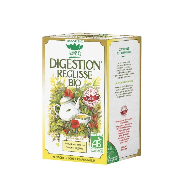 Digestion Reglisse 32G 20 Sachets ROMON NATURE / PLANTASIA