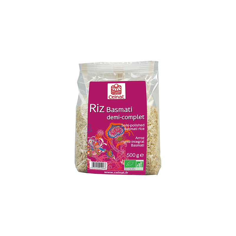 Riz Basmati 1/2 Complet 500G Celnat