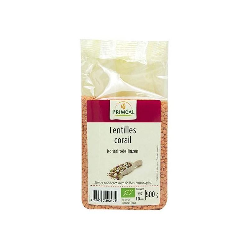 Lentilles Corail 500G Priméal