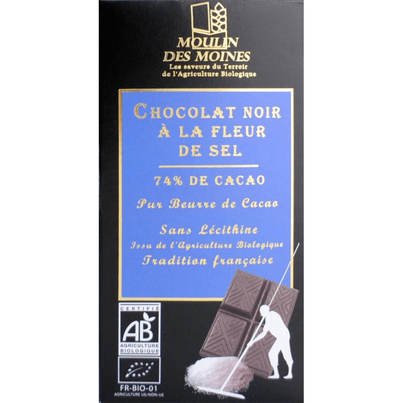 Chocolat Noir Fleur De Sel Moulin des moines