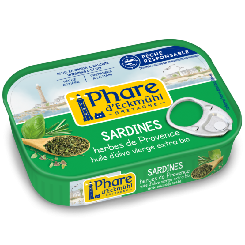 Sardine Herbe De Provence Huile D'Olive 135Gr Phare d'Eckmühl