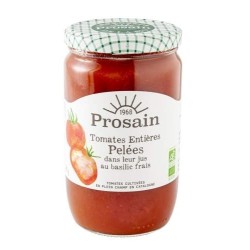 Tomates Entieres Pelees Au Basilic Frais 630G Sans Sel Prosain