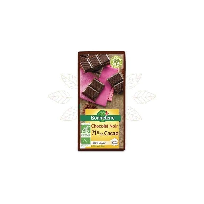 Chocolat Noir 71% Cacao 100G Bonneterre