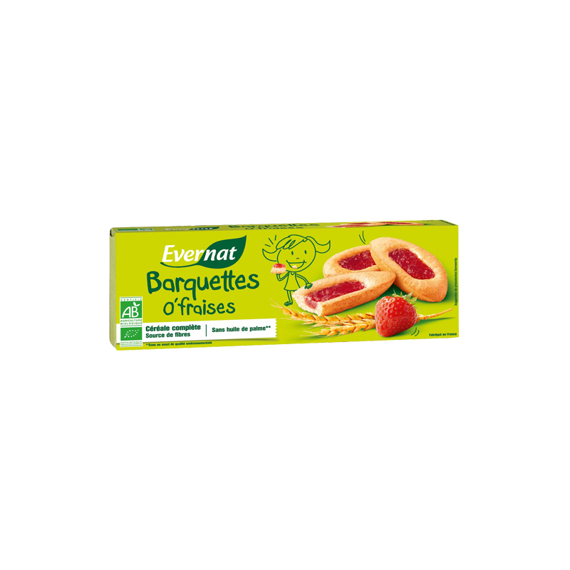 Barquettes O Fraise 120G Evernat