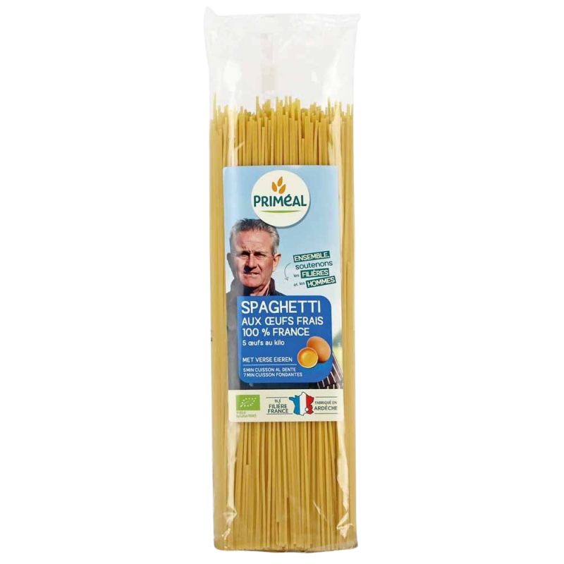 Spaghettis Aux Oeufs Frais 100% France 500G Priméal