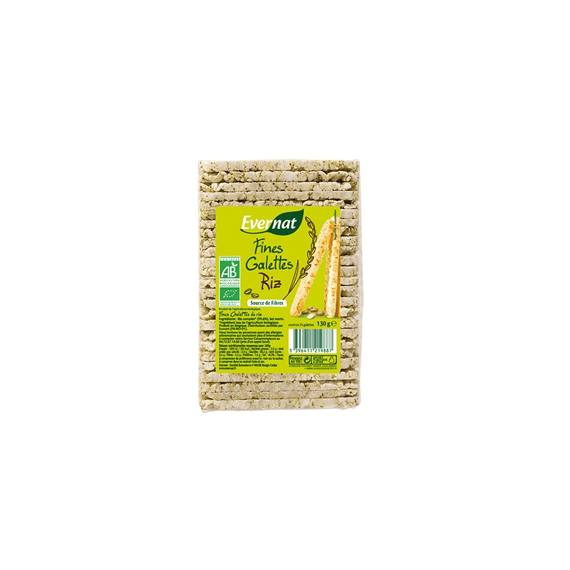 Fines Galettes De Riz 130G Evernat