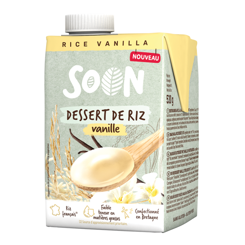 Dessert De Riz Vanille Uht 530G Soon