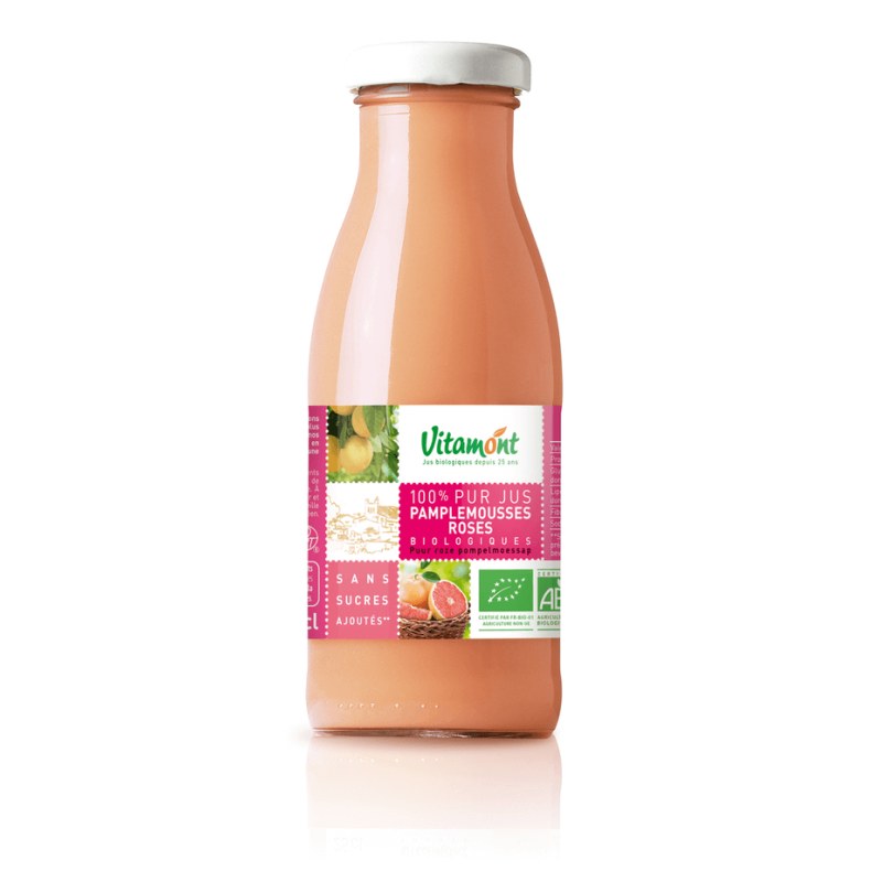 Mini Pur Jus De Pamplemousse Rose 25Cl Vitamont