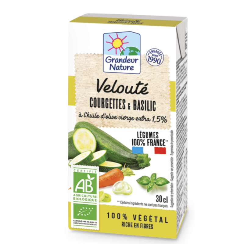 Veloute Courgettes Et Basilic 30Cl Grandeur Nature