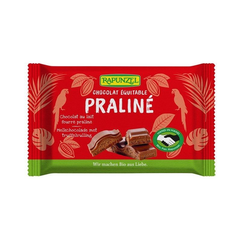 Chocolat Lait Foure Praline 100G Rapunzel