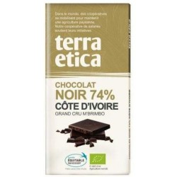 Tablette Chocolat Noir Cote Ivoire 100G terra etica