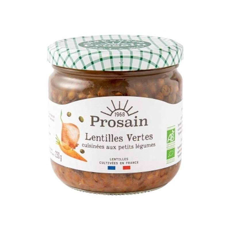 Lentilles Vertes Sans Sel 345G Prosain