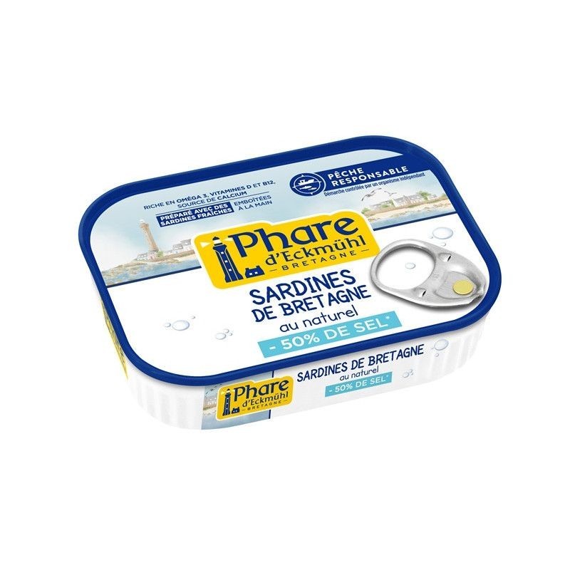Sardine De Bretagne Au Naturel Sans Sel Phare d'Eckmühl